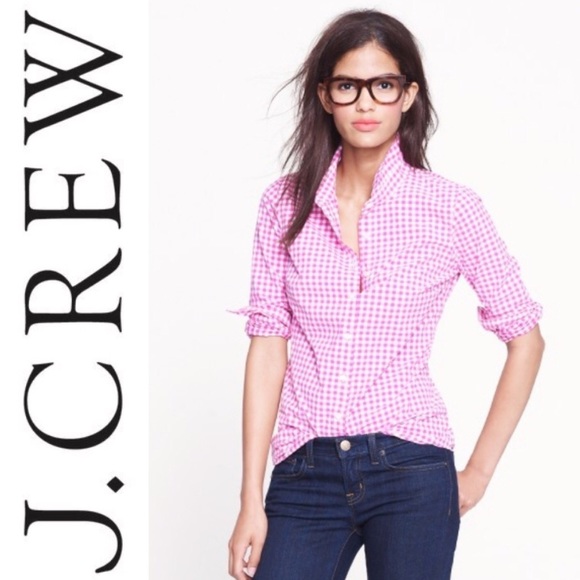 J. Crew Tops - J. Crew Perfect Shirt in Mini Gingham