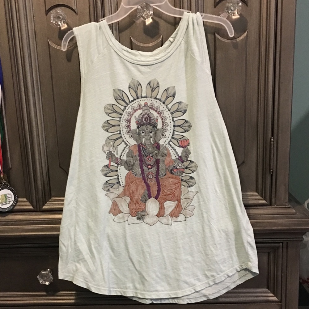 Mint Graphic Tank Top