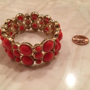 Orange stretchy bangle