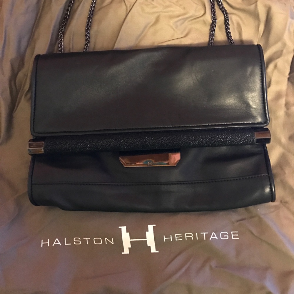 Authentic unique Halston Heritage handbag