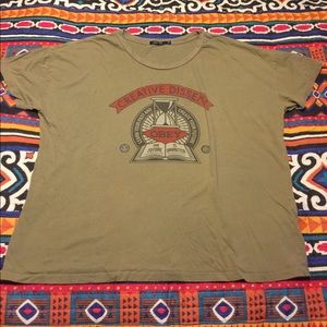 Green Obey Slouchy T-Shirt.
