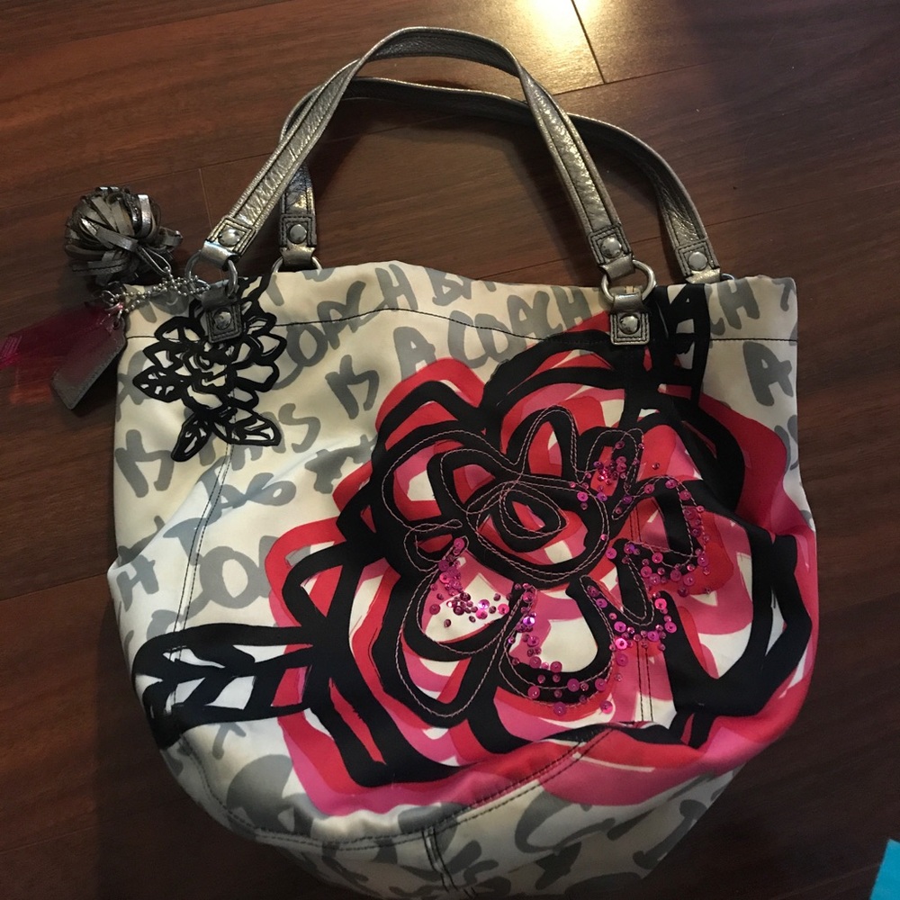 Coach Poppy large tote