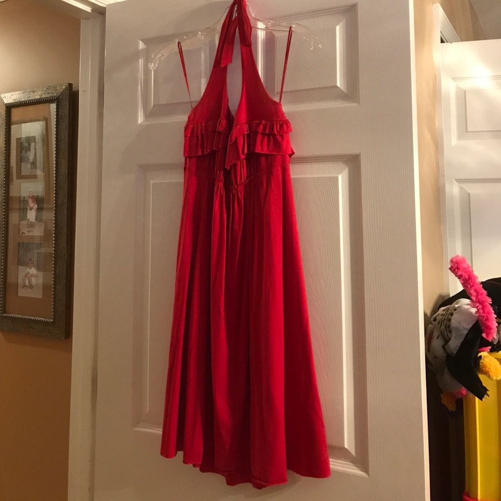Susan Monaco Red Halter Dress