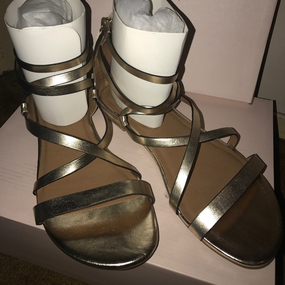 Gold  strappy sandals