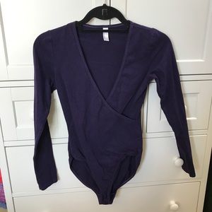 American Apparel Wrap Bodysuit