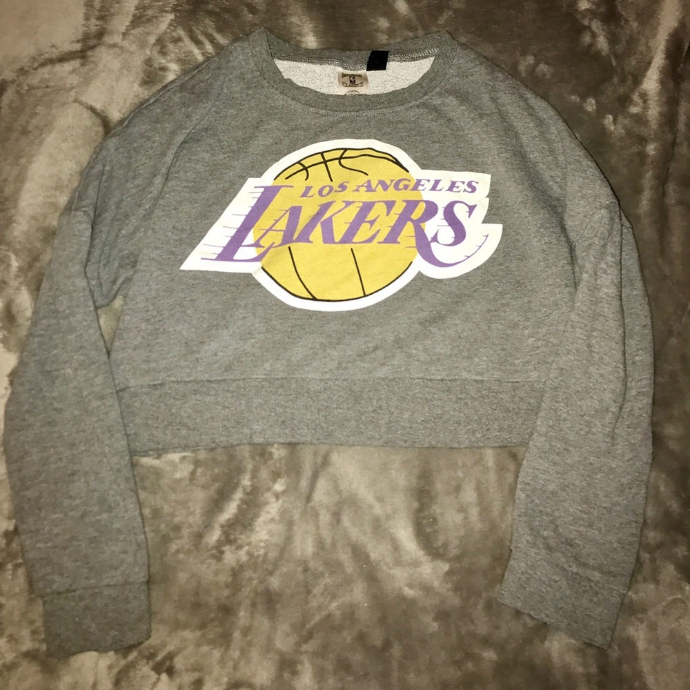 Los Angeles Lakers cropped crewneck