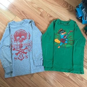 BOYS SZ 8  LONG SLEEVE TEE BUNDLE IN GUC