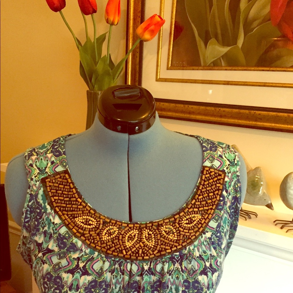 Beautiful blue green knit maxi.