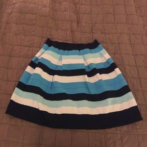 Super cute blue and white skirt