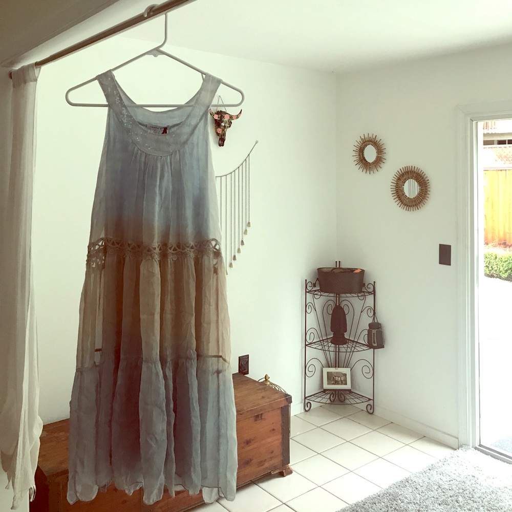 👗 NWT Tempo Paris flowy boho midi dress size L