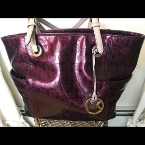 Authentic Michael Kors Burgundy Purse