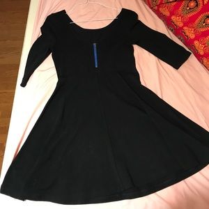 Express black skater dress