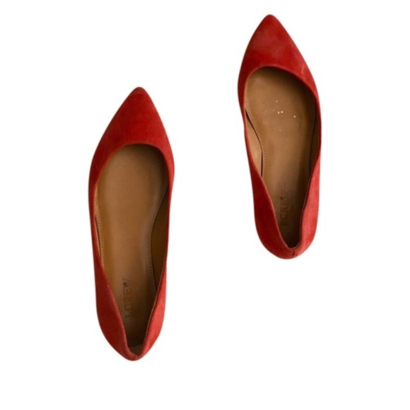 J. Crew Factory Shoes - FRIDAY SALE ⚡️J.crew Pointed Suede Flats SZ: 7.5