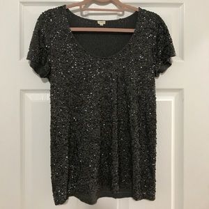 JCrew sequin top