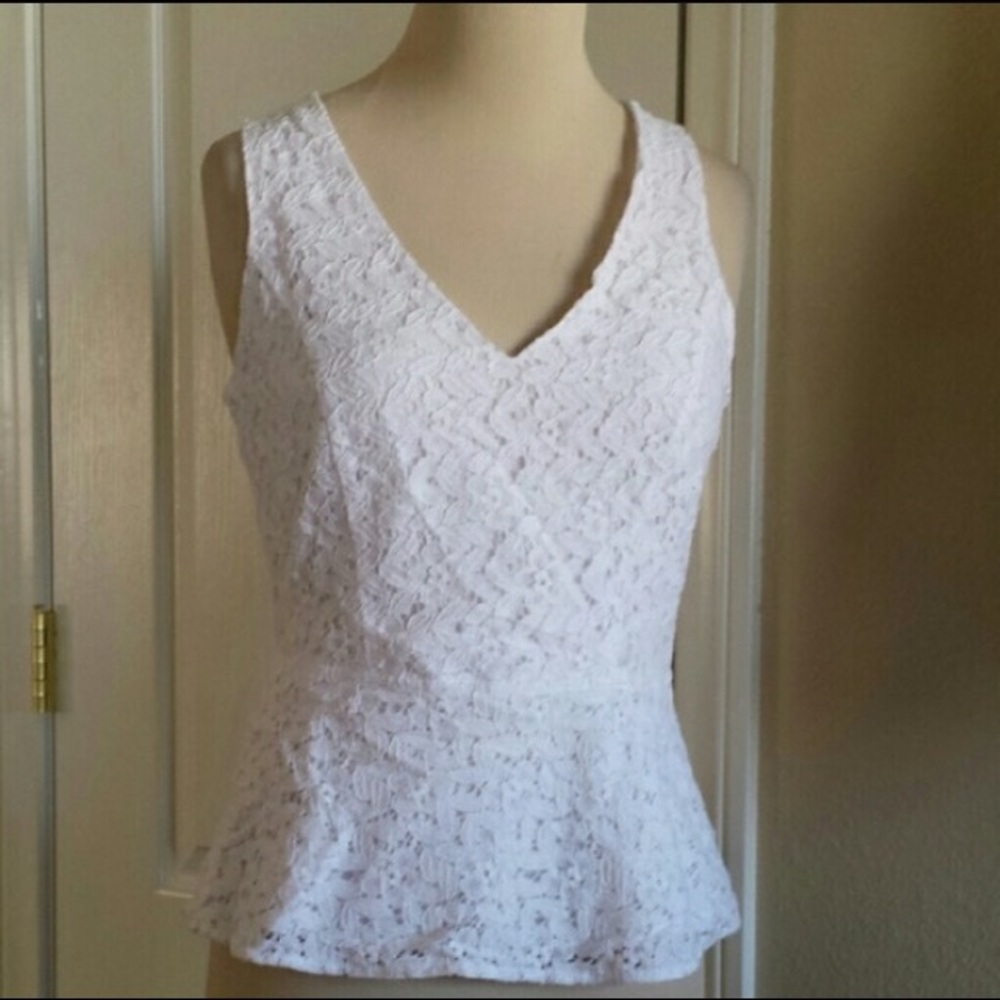 NWOT. Peplum tank top