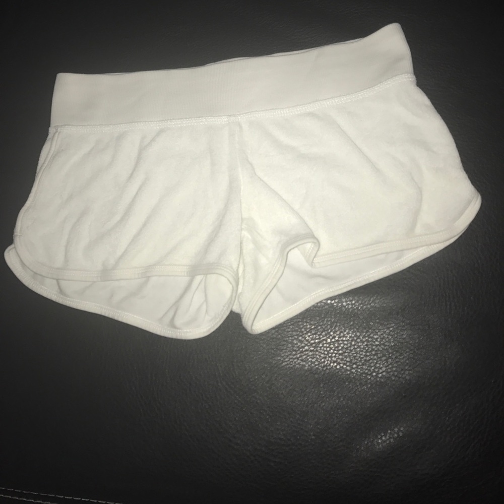 Terry Cloth White Shorts