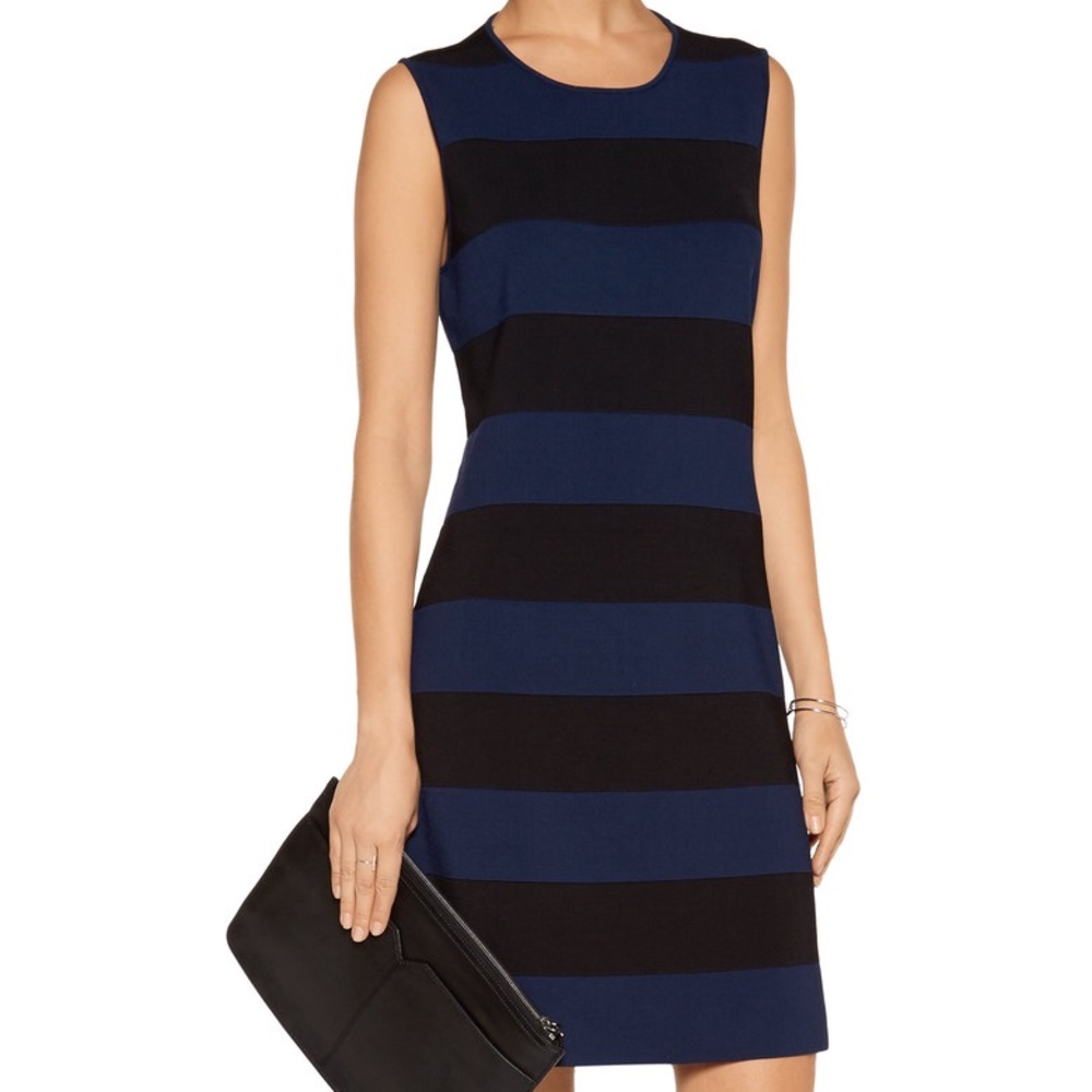 Derek Lam 10 Crosby Cutout Striped Knitted Dress