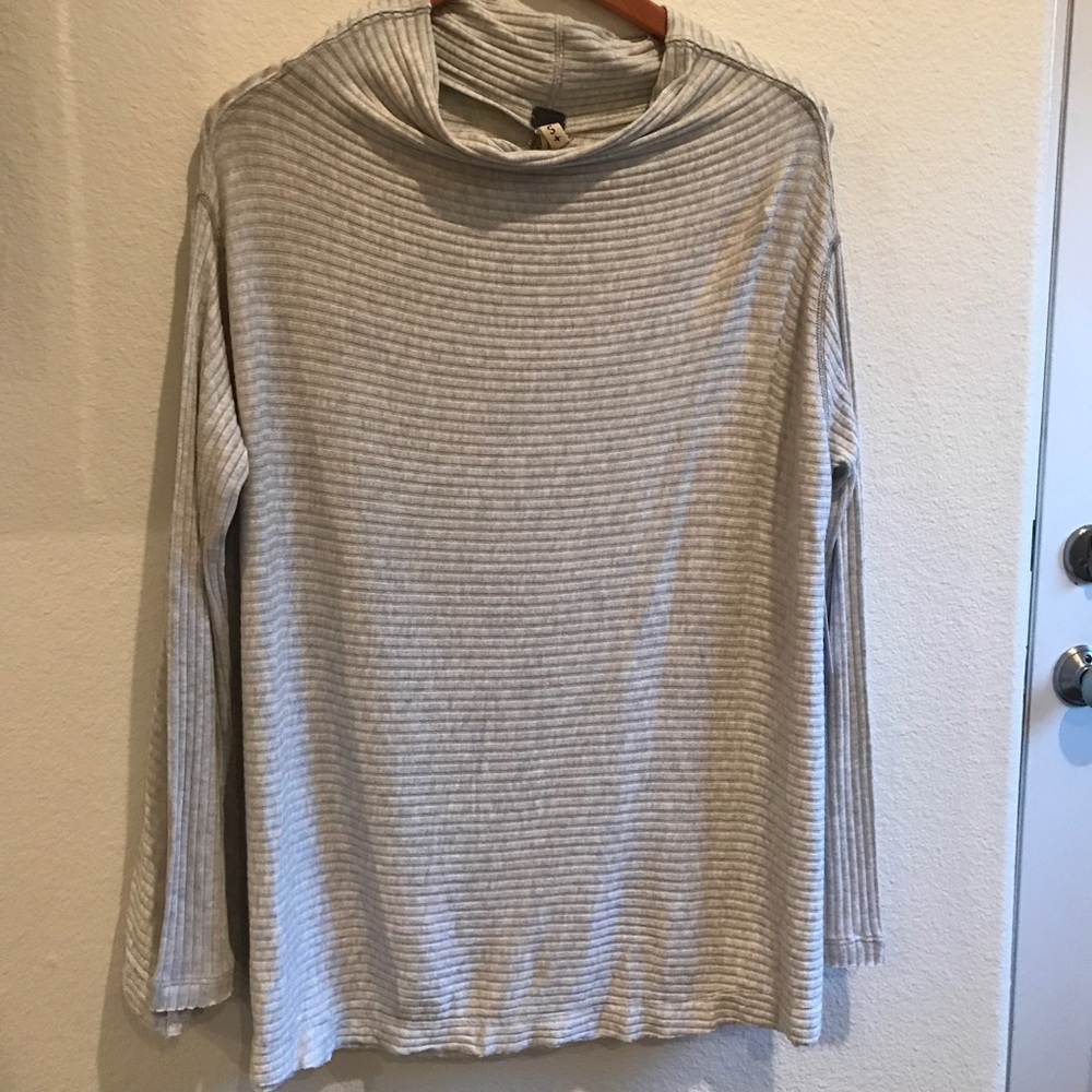 NWT Grey Cowl Neck Free People Top