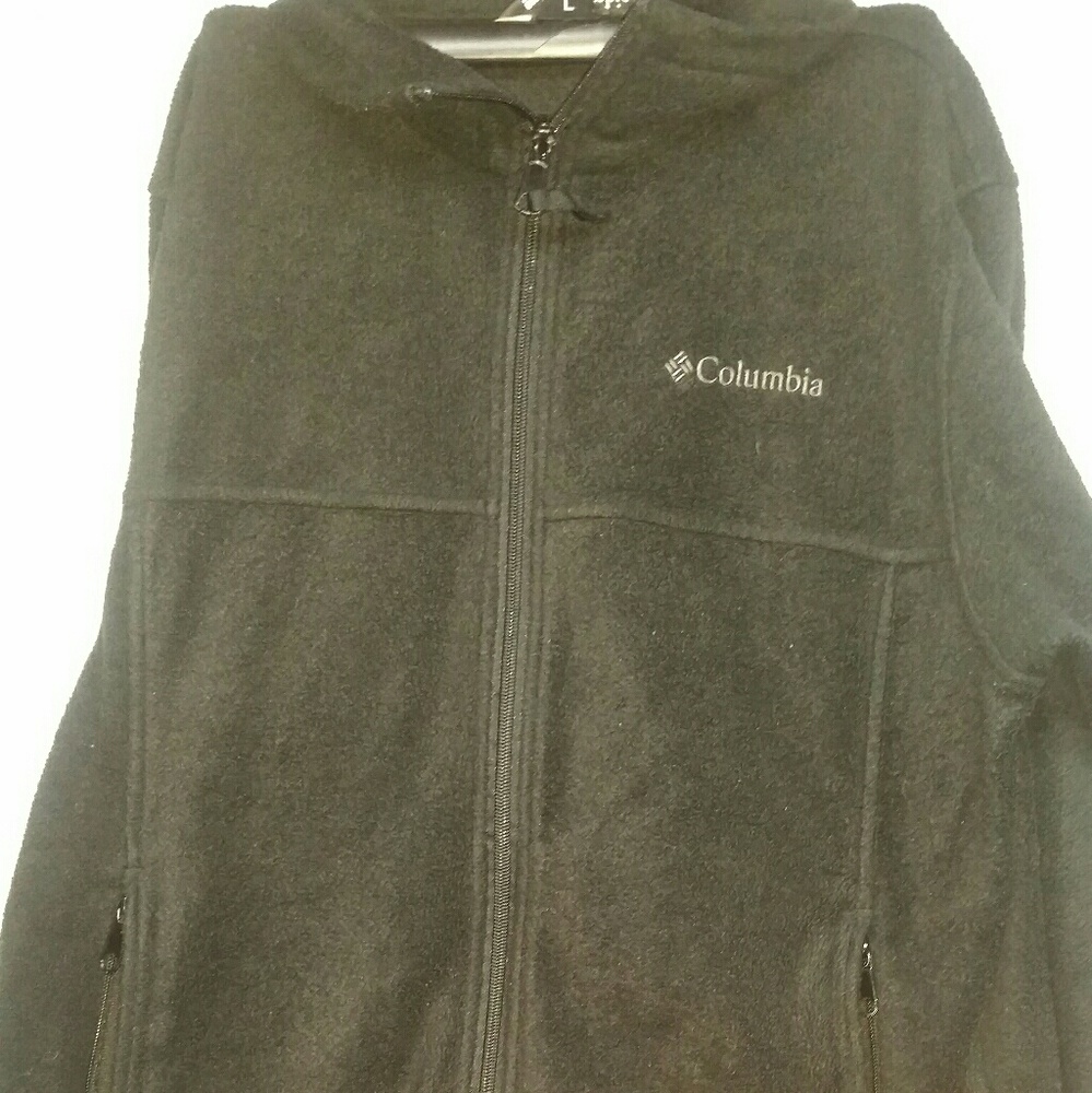 Black Columbia Zip Up Fleece Jacket Youth