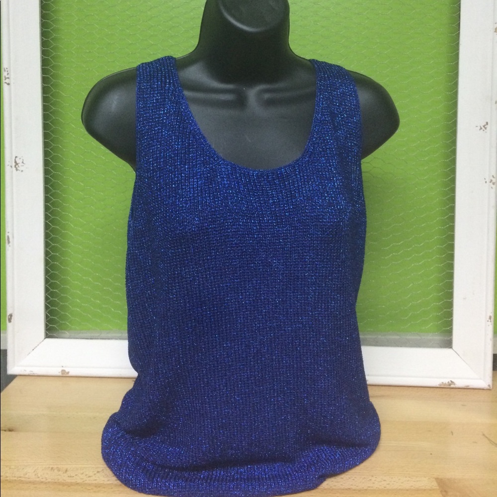 NWT Christine Phillipe Royal Tank Top size M
