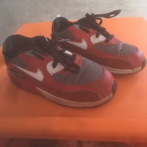 Red grey white kids airmax