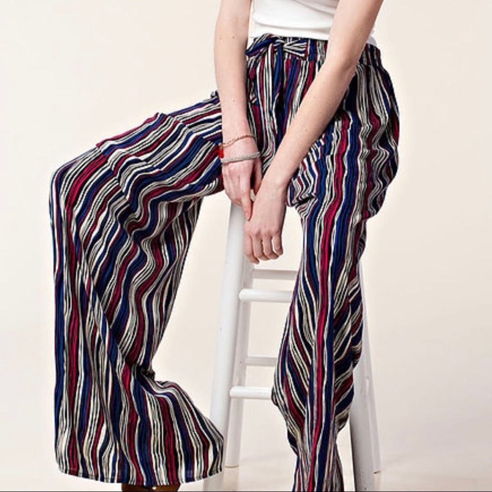 Stripped Bellbottom Pants