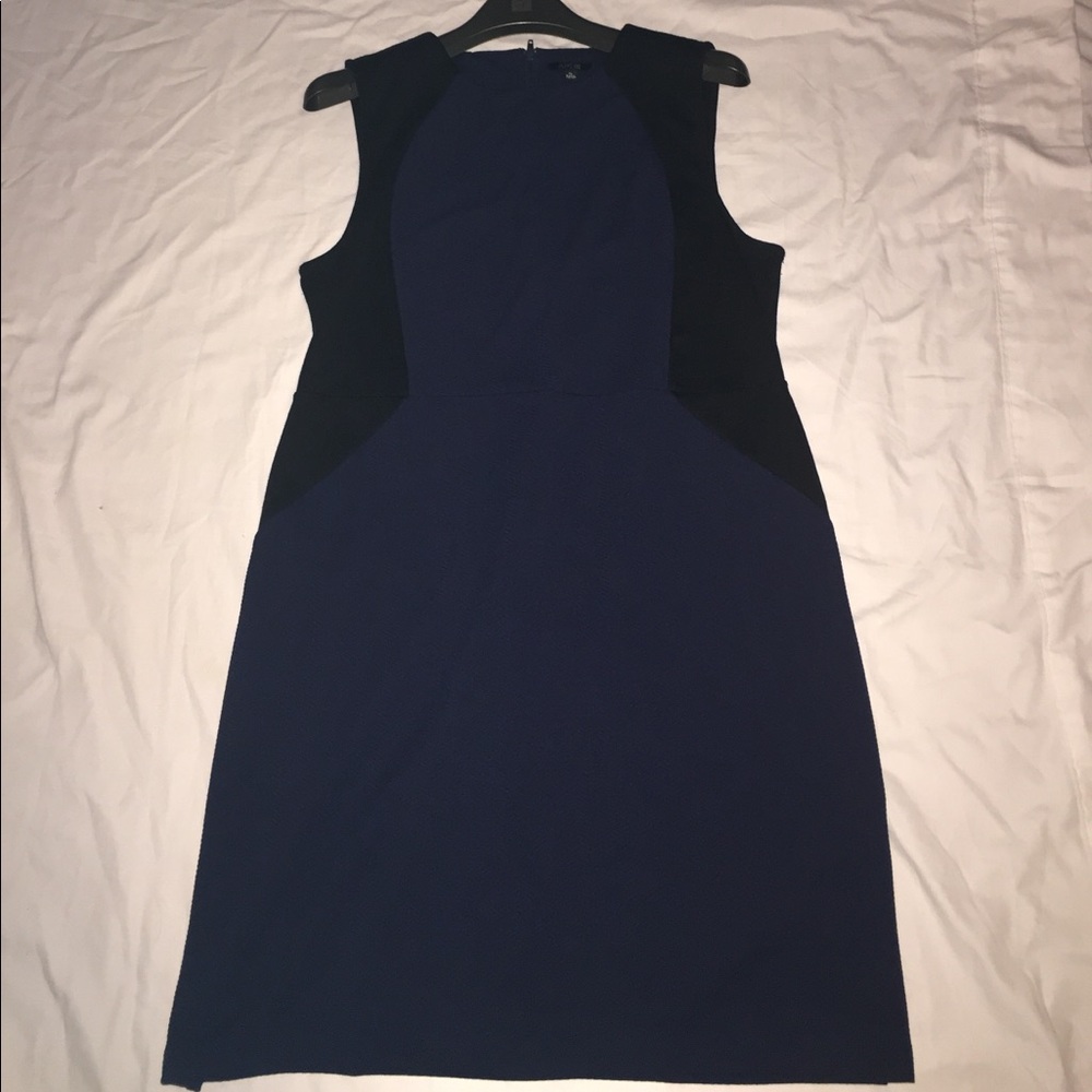 Sleeveless Colorblock Shift Dress