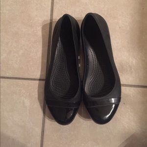 Women's Black Crocs Flats