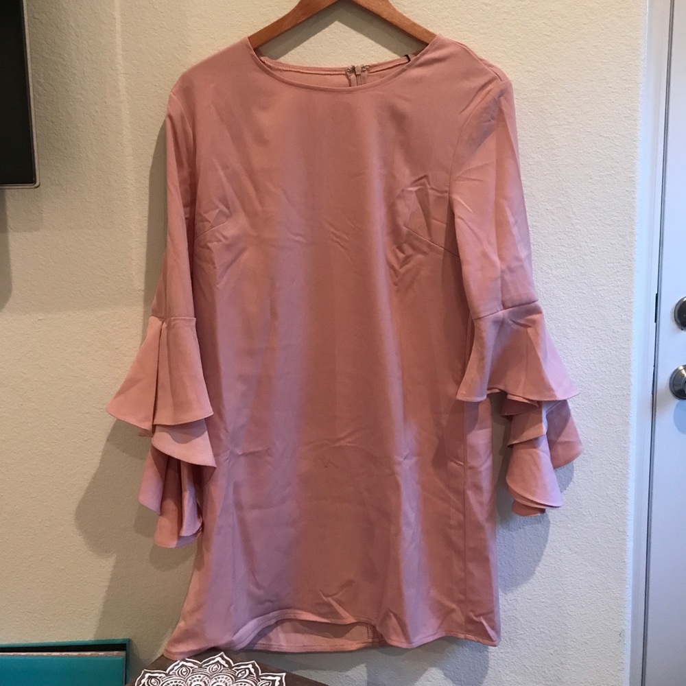 NWT Blush Missguided Ruffle Sleeve Dress