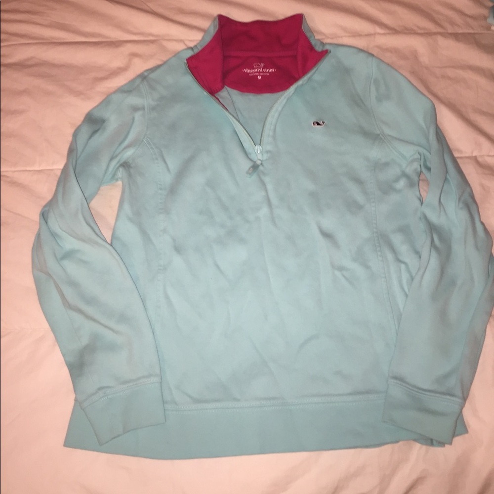 Tiffany blue vineyard vines pullover