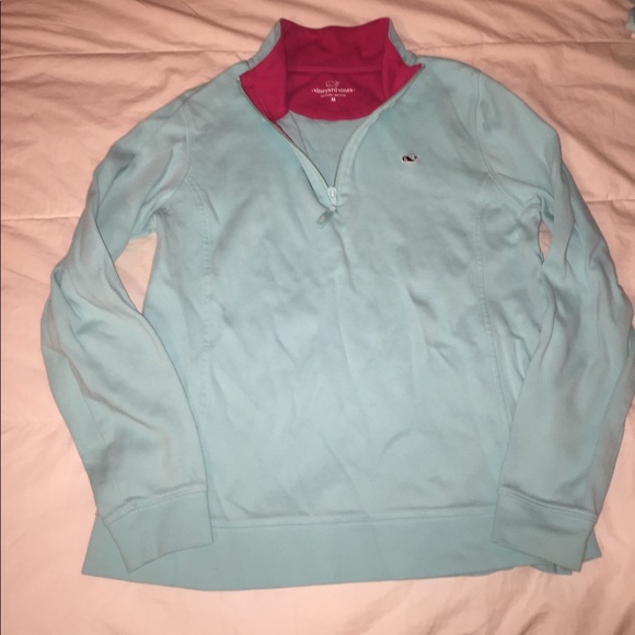 Tiffany blue vineyard vines pullover - Picture 1 of 3
