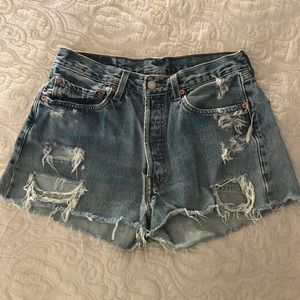 Urban renewal Levi high waisted shorts.