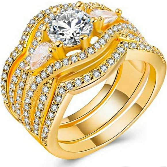 Ring NATURAL White Sapphire/Zircon 1 CT 925 SP - Picture 8 of 8