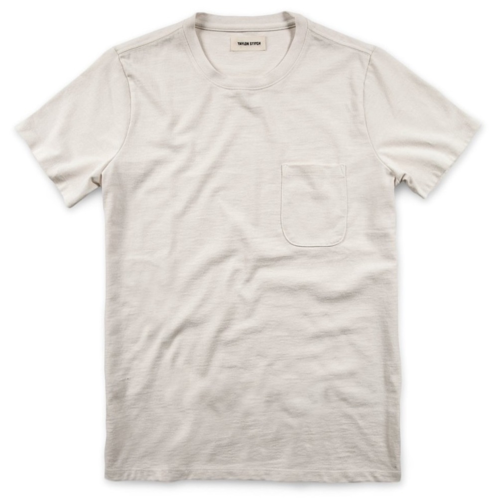 Taylor Stitch Heavy Bag Tee in Natural