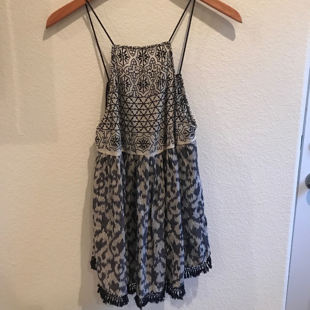 Urban Outfitters Embroidered Tank Top