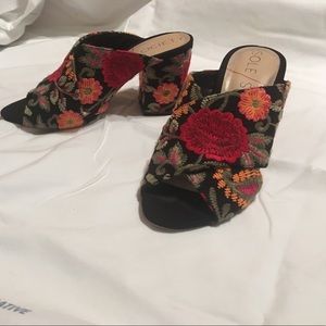 Embroidered Mules