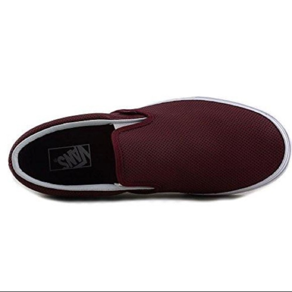 Red Leather Vans
