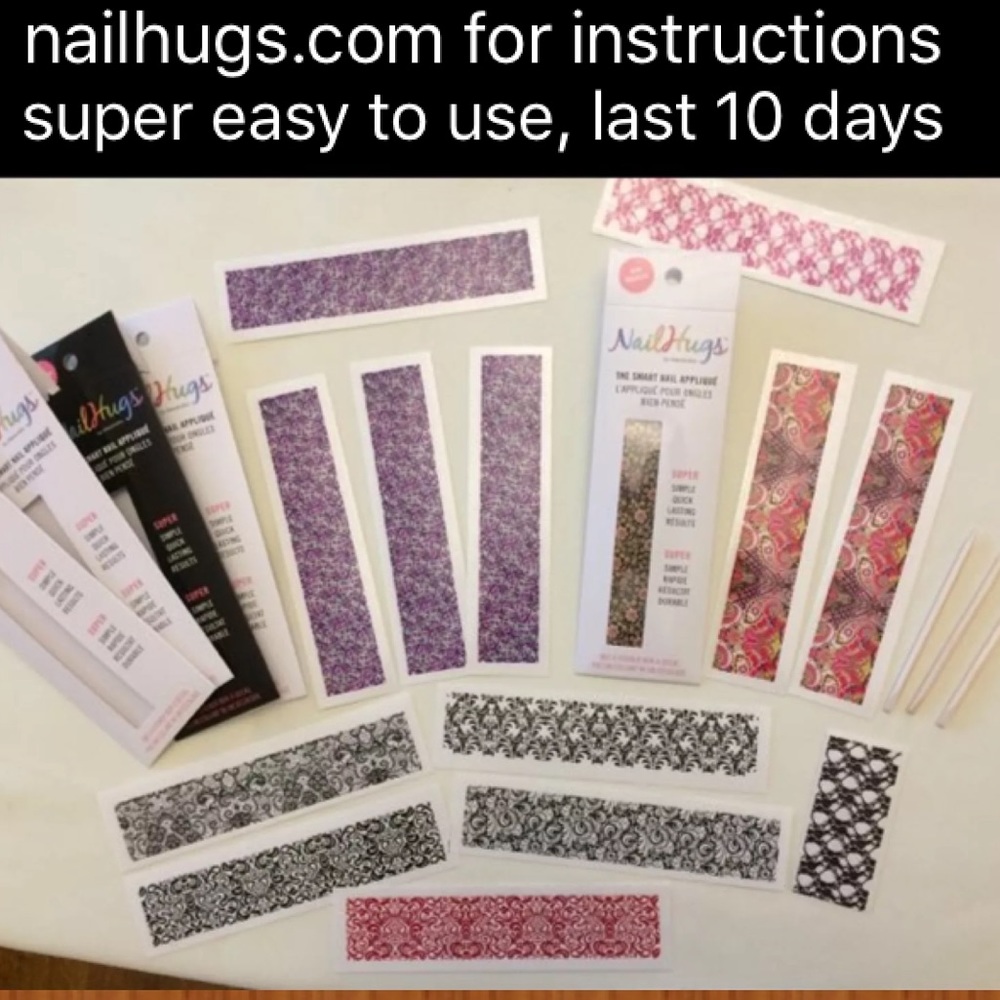 15+ sheets NailHugs, trendy easy nail art