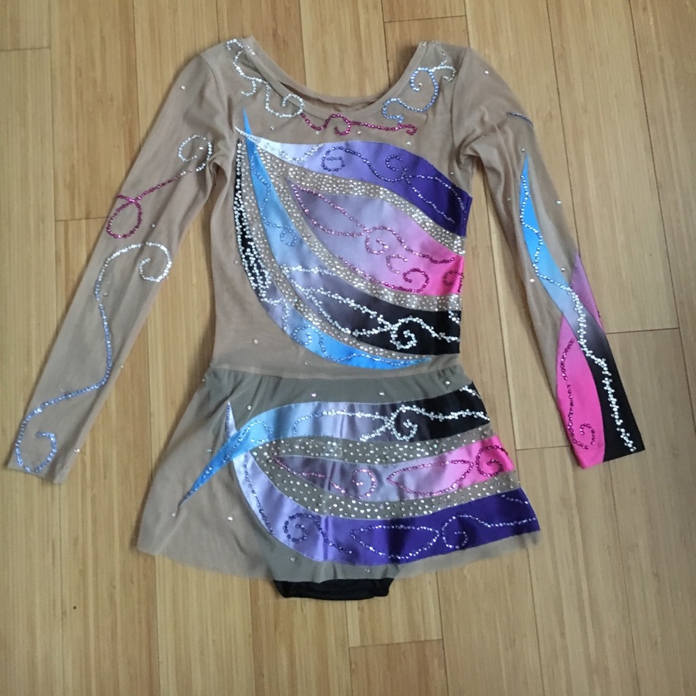 Custom Pastorelli Rhythmic Gymnastics Leotard with Swarovski Crystals