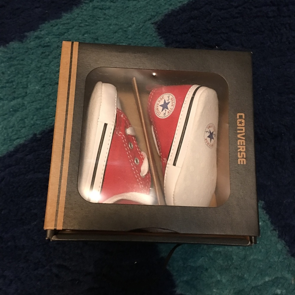 Infant red chucks converse