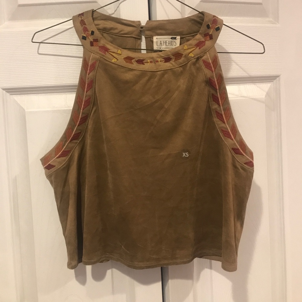 Suade crop top