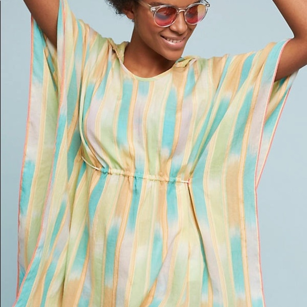 Anthro XS/S Pastel yarn-dyed Tunic