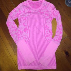 Lululemon Hot Pink Long sleeve Top