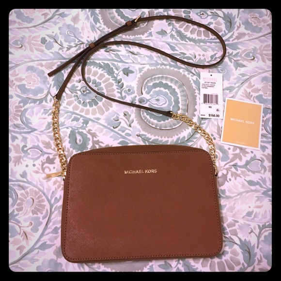 MICHAEL Michael Kors Handbags - Michael Kors Jet Set Leather Crossbody Bag