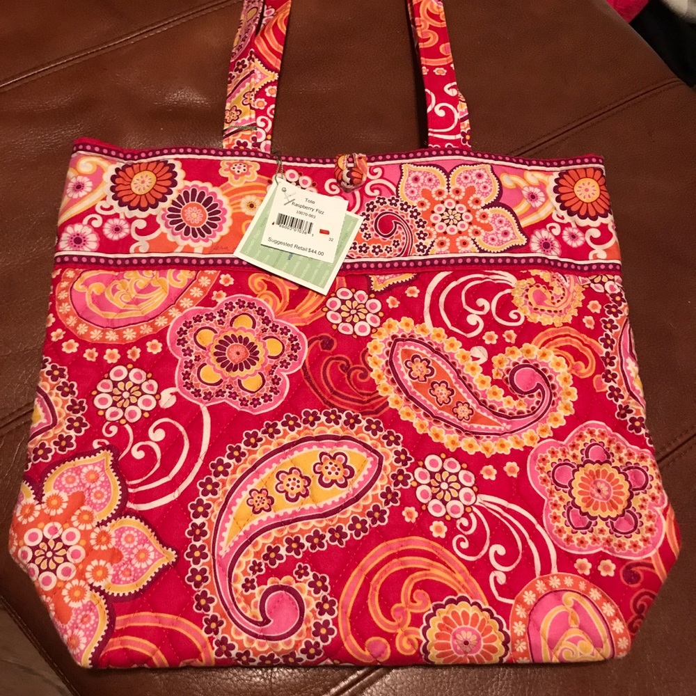 NWT Vera Bradley Raspberry Fizz Tote