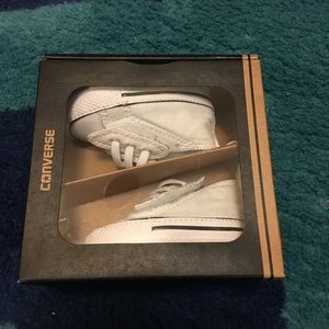 Infant white chucks converse