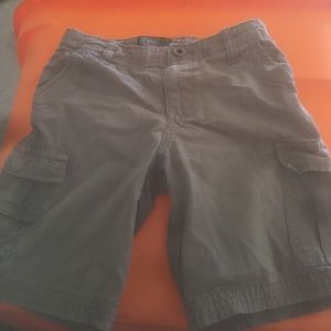 Boys grey polo shorts