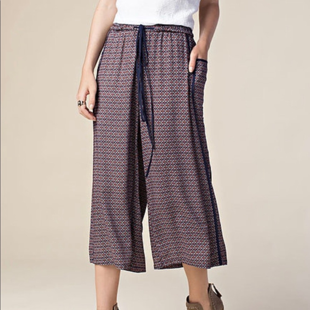 Boho Printed Wide Leg Pants