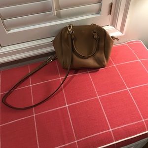 Tory Burch Tan Pebbled Leather Crossbody