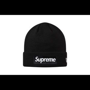 Black Supreme Box Logo Beanie